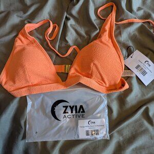 Zyia Orange Pfeiffer Beach Bikini Top